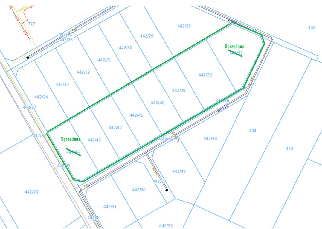 Działka budowlana na sprzedaż Nowa Wieś, Forteczna  960m2 Foto 1