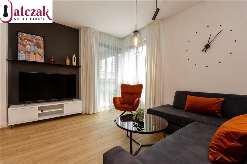 Na wynajem stylowe 2 pok. w DOKI z klimatyzacją i garażem Gdańsk, Śródmieście, DOKI, Popiełuszki Jerzego Księdza  44m2 Foto 1