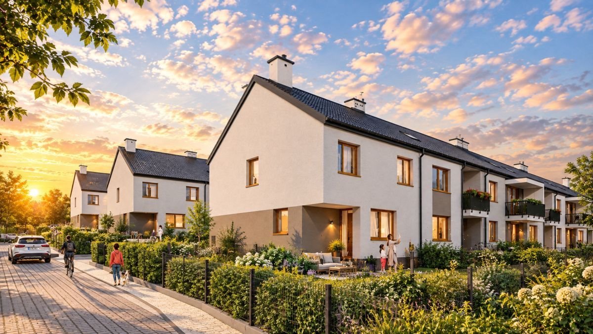 Dom szeregowy 112 m² z ogrodem i garażem - Rzeszów Rzeszów, gen. Władysława Sikorskiego  112m2 Foto 1