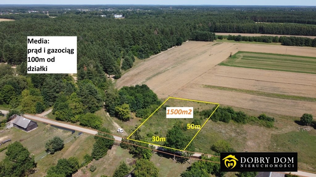 Działka 1500 m² pod zabudowę, las, media, 5 min od Białegostoku Halickie  1 500m2 Foto 1