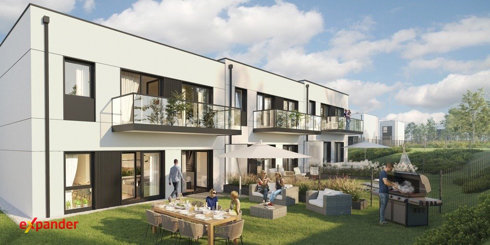 Dom szeregowy 185 m² z garażem i ogrodem - zapraszam Gdańsk, Jasień, Wojciecha Kiedrowskiego 2  186m2 Foto 1
