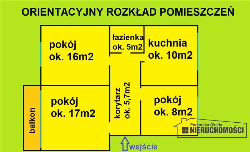 Mieszkanie trzypokojowe na sprzedaż Trzebiechowo  64m2 Foto 11