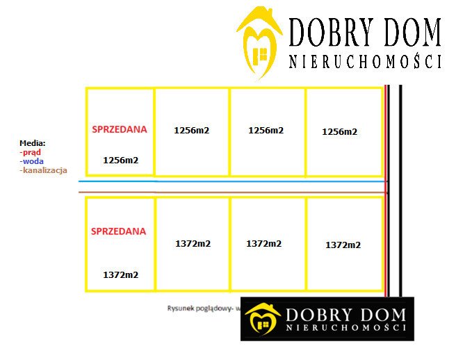 Działki budowlane w Boćkach z mediami i warunkami zabudowy Boćki  1 256m2 Foto 1
