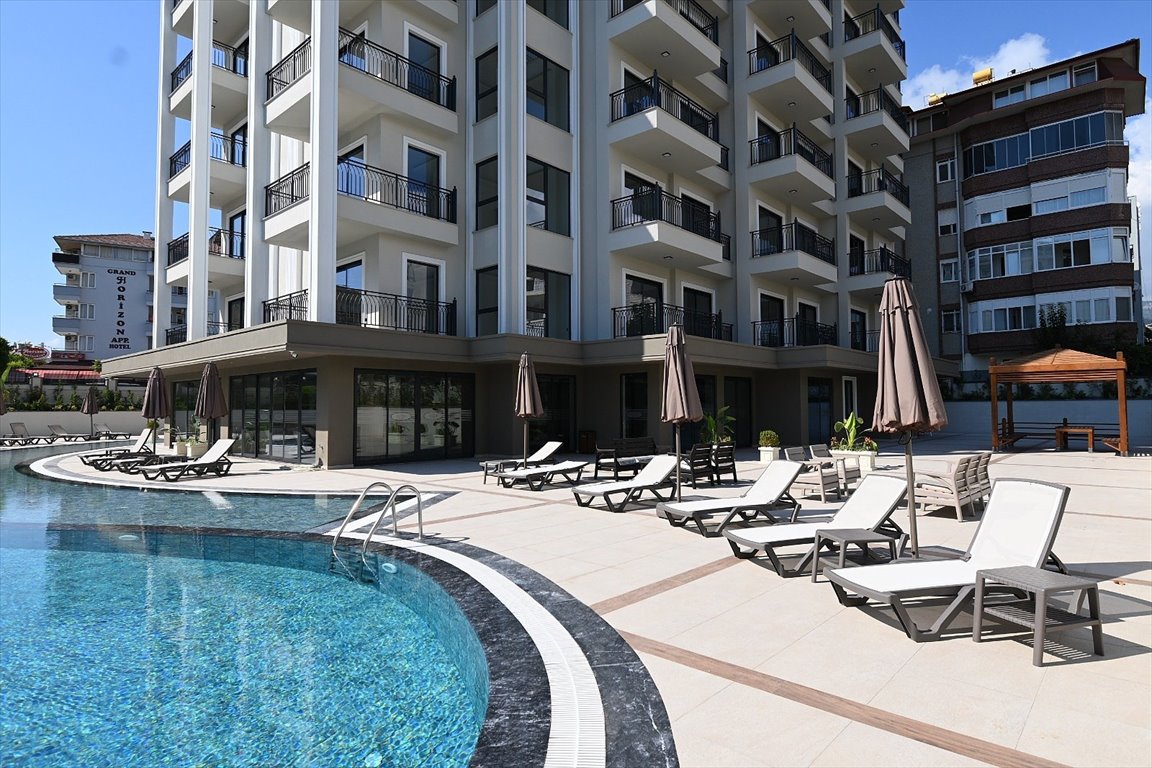 Nowoczesny apartament 50 m² z basenem i spa w Alanyi Turcja, Alanya, Cumhuriyet, Alanya, Antalya  50m2 Foto 1