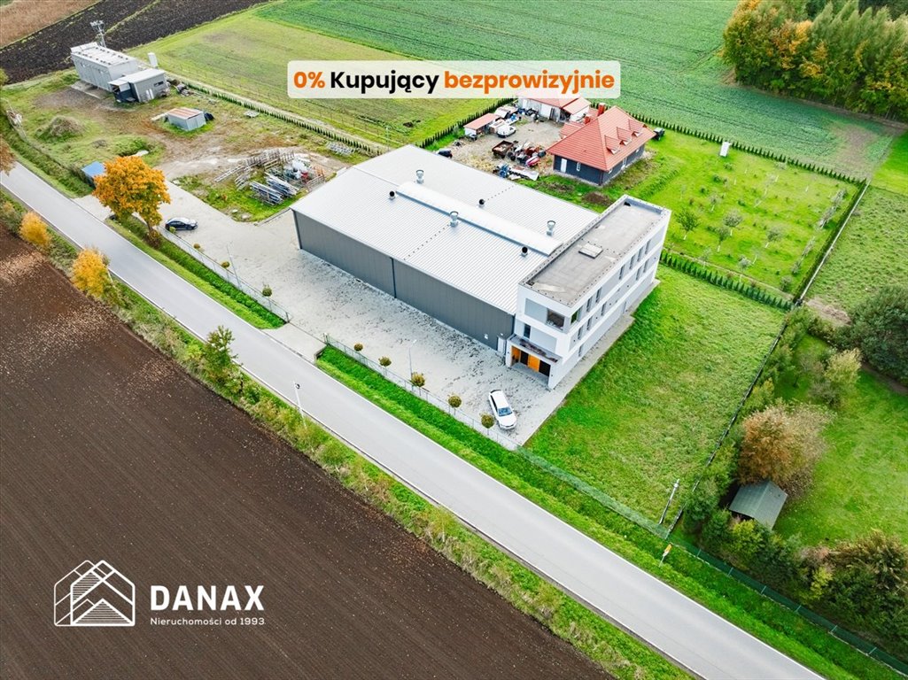 Nowoczesna hala produkcyjno-biurowa 1118 m² w Łężkowicach Łężkowice  1 118m2 Foto 1