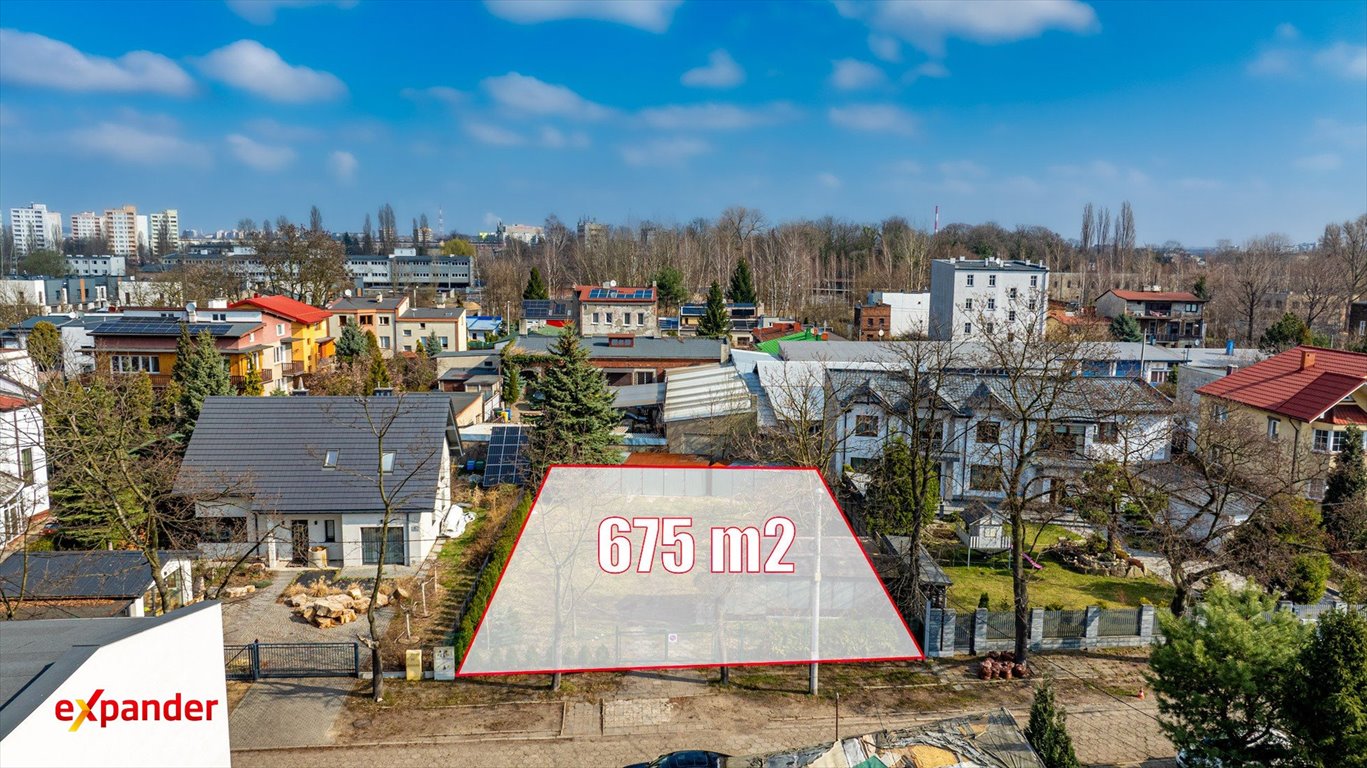 Działka budowlana z koncepcją i mediami, 675 m2, Sosnowiec Sosnowiec, Kazimierza Promyka  67 500m2 Foto 1