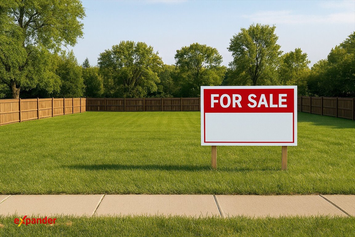 Działka budowlana 1005 m² z dostępem do mediów i służebnością Księginice, Ładna  1 005m2 Foto 1