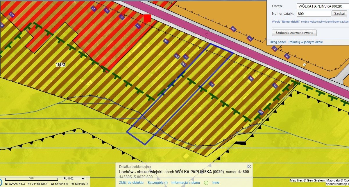 Na sprzedaż działka 16 400 m² z mediami i planem zagospodarowania Wólka Paplińska  16 400m2 Foto 1