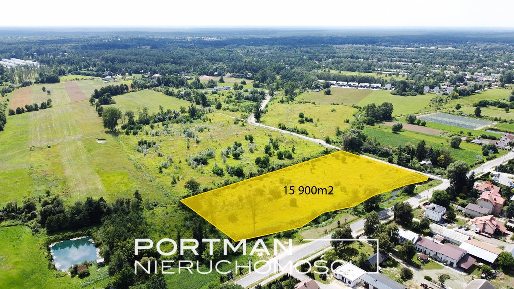 Działka 15 900 m² w Wiązownie (uzyskiwane warunki zabudowy) Wiązowna Kościelna  15 900m2 Foto 1