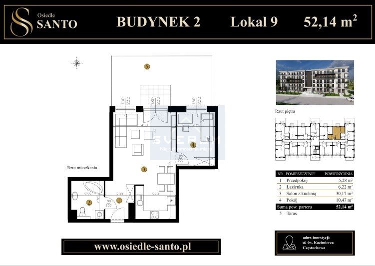 Mieszkanie dwupokojowe na sprzedaż Częstochowa, Śródmieście  51m2 Foto 3