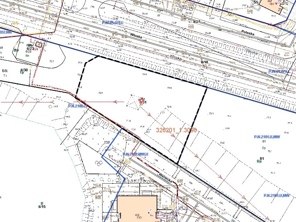 Działka pod inwestycję w Szczecinie – parking, 1766 m2 Szczecin, Włoska  1 766m2 Foto 1