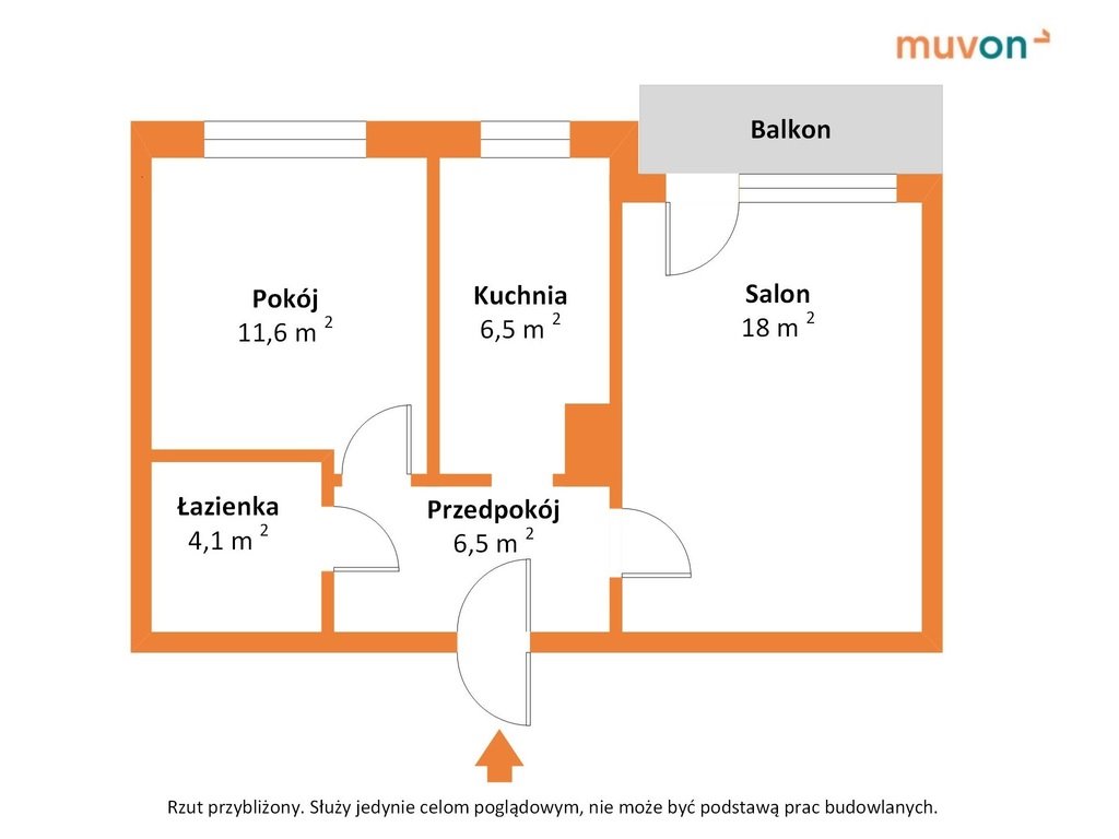 Mieszkanie dwupokojowe na sprzedaż Łódź, Widzew, Widzew, Wodna  49m2 Foto 4