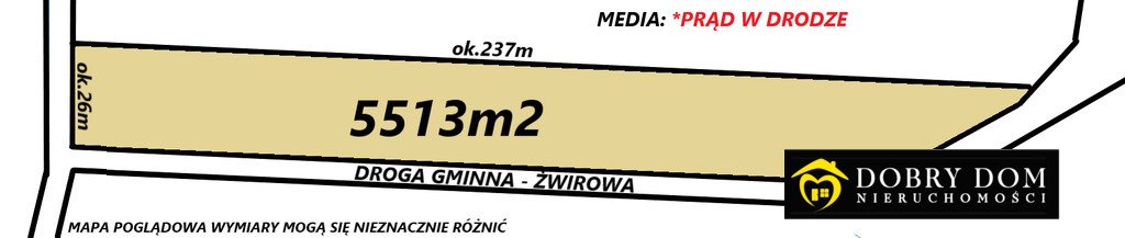 Działka rolna na sprzedaż Wasilków  5 513m2 Foto 1