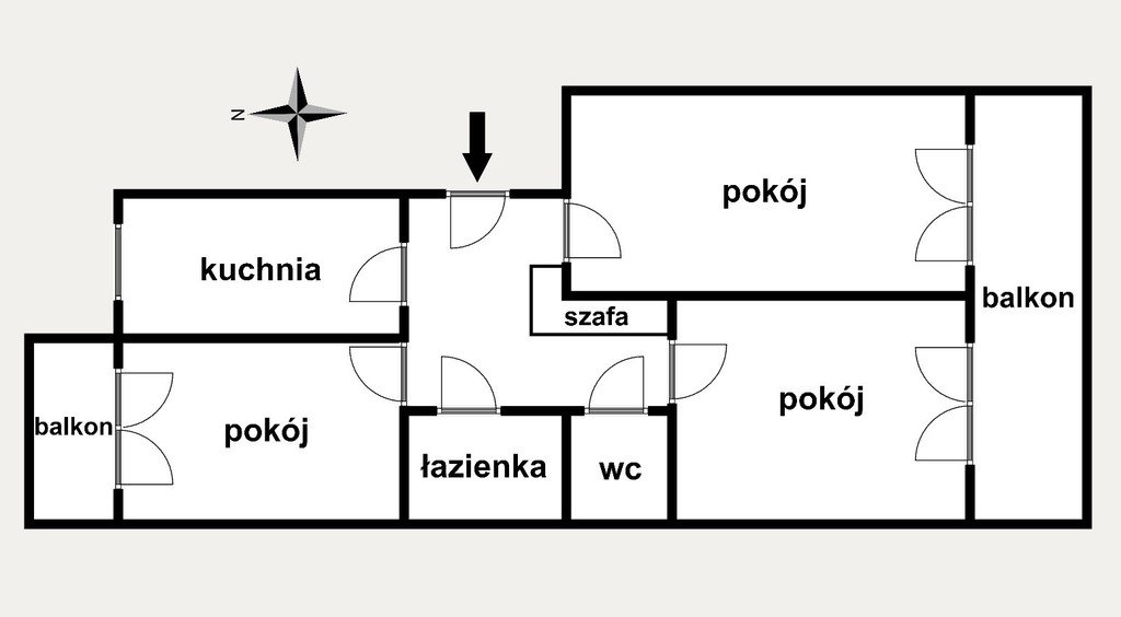 Mieszkanie trzypokojowe na wynajem Kraków, Dębniki, Dębniki, Rozdroże  70m2 Foto 15