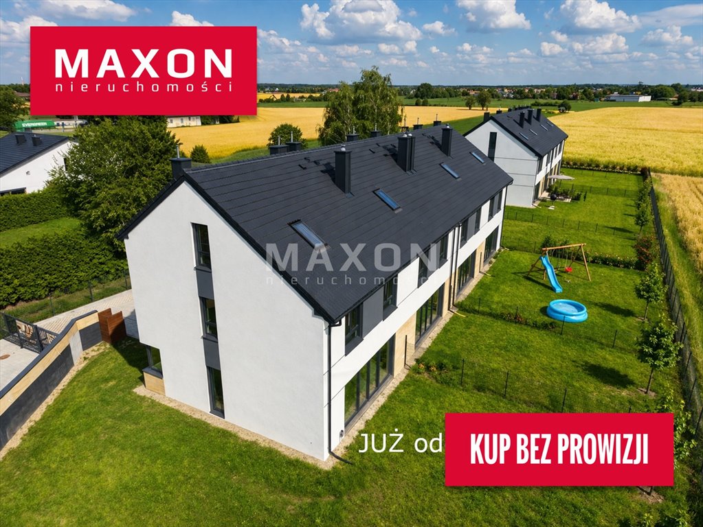 Przestronny segment skrajny 176 m² z garażem i poddaszem Zielonki-Parcela  176m2 Foto 1