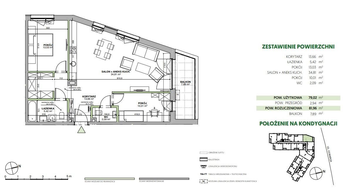 Mieszkanie trzypokojowe na sprzedaż Sopot, 23 Marca  82m2 Foto 11