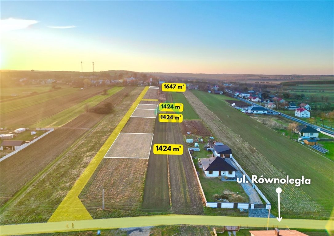 Działka budowlana na sprzedaż Mokrzesz  1 424m2 Foto 1