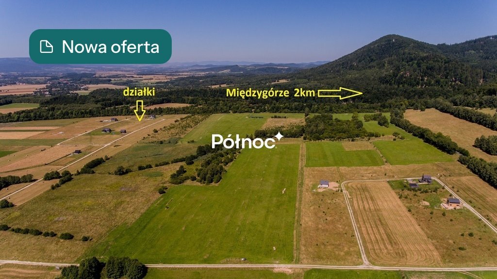 Działki pod zabudowę i turystykę w Jaworku, 1010 m2 Jaworek  1 010m2 Foto 1