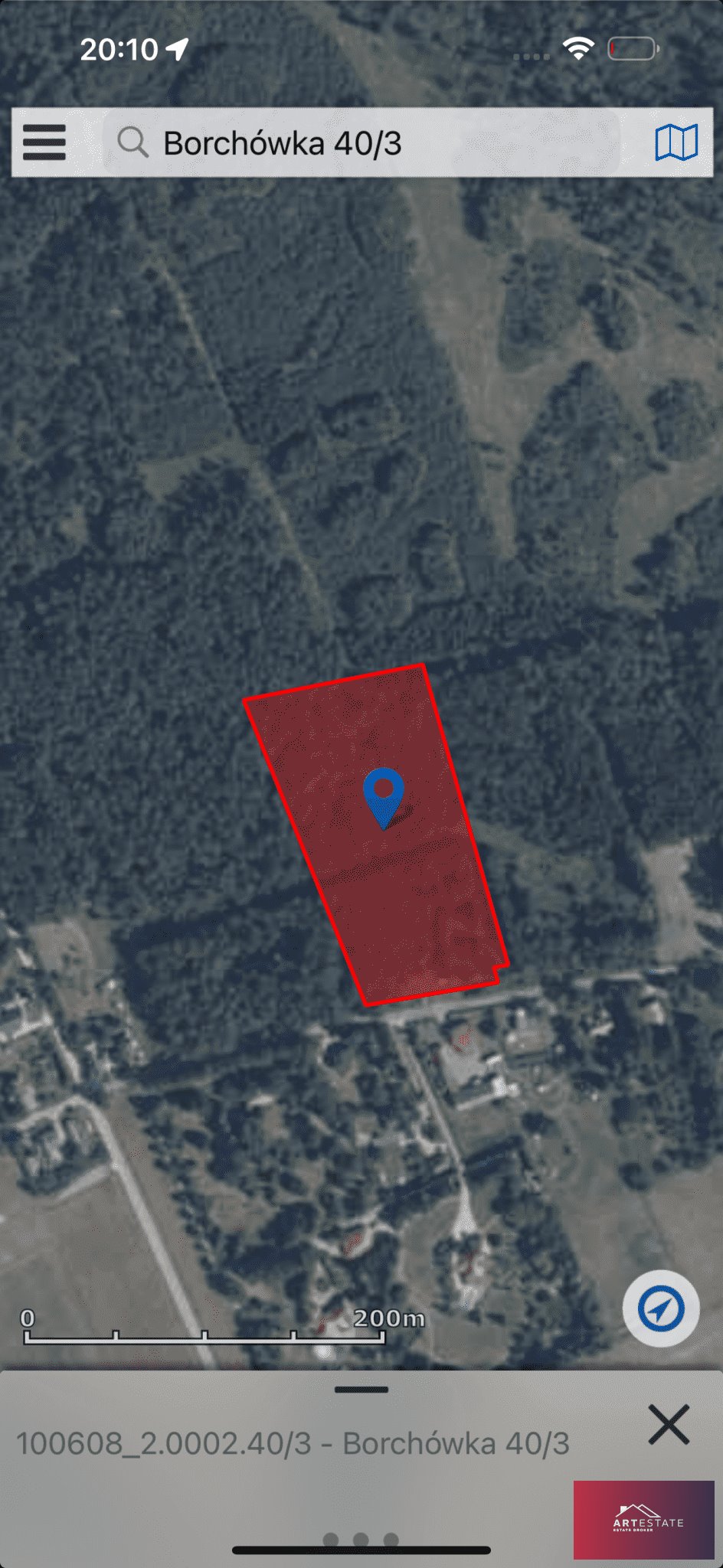 Działka 16 937 m² z lasem i możliwością zabudowy Borchówka, Borchówka  16 937m2 Foto 1