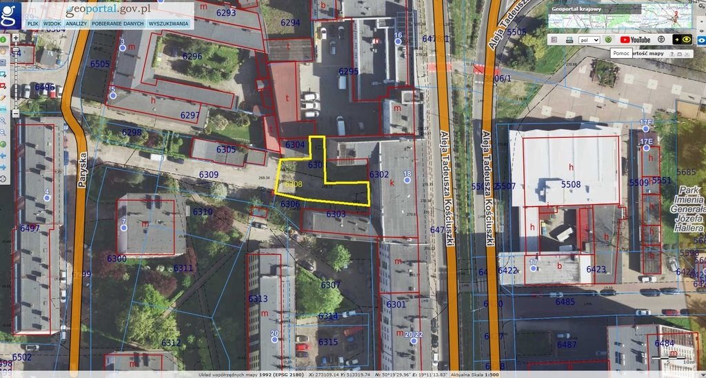Działka na sprzedaż w Dąbrowie Górniczej, 284 m2, atrakcyjna cena Dąbrowa Górnicza, Aleja Tadeusza Kościuszki  284m2 Foto 1