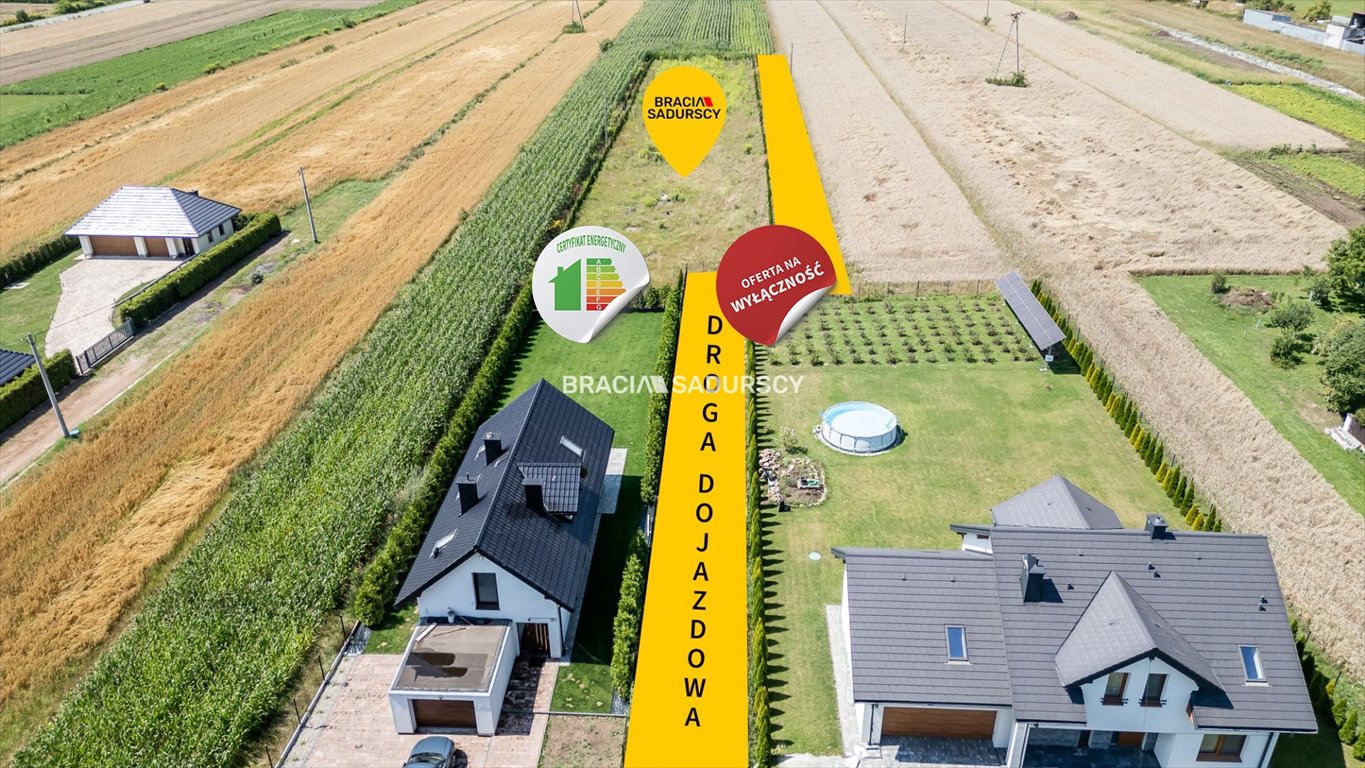 Działki pod zabudowę jednorodzinną w Krakowie – ogrodzone, z infrastrukturą Kraków, Wzgórza Krzesławickie, Wadów, Glinik  917m2 Foto 1