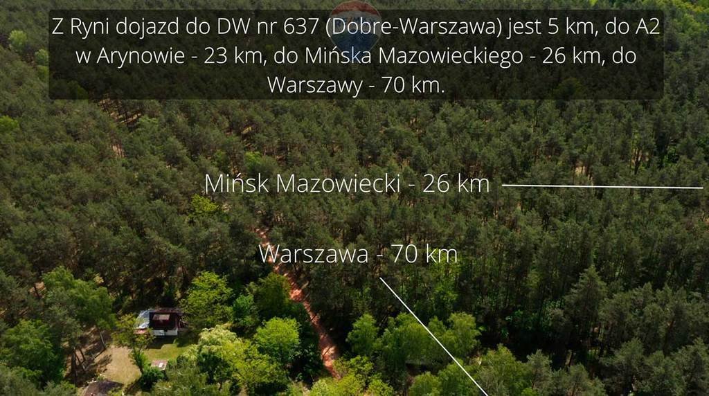 Działka leśna z prawem budowy na sprzedaż Rynia, Ignacego Paderewskiego  4 461m2 Foto 1