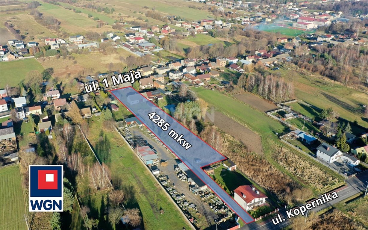 Działka budowlana 4285 m² z domem i stodołą w Truskolasach Truskolasy, 1-Maja  4 285m2 Foto 1