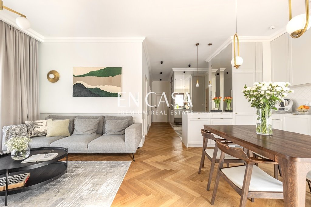 Stylowe 96 m² na Mokotowie z balkonem i wysokiej jakości wykończeniem Warszawa, Mokotów, Białego Dębu  95m2 Foto 1