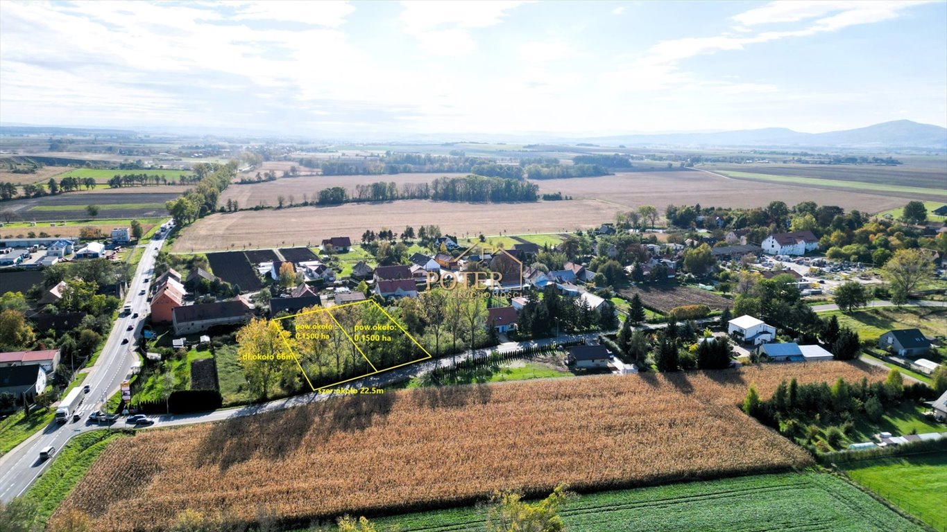 Polecam działkę 1500 m² w Cieszycach z mediami i planem zabudowy Cieszyce  1 500m2 Foto 1