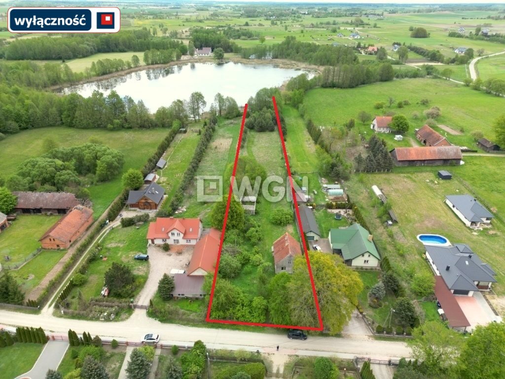 Dom z własną linią brzegową jeziora, 5300 m² działki Regiel  92m2 Foto 1