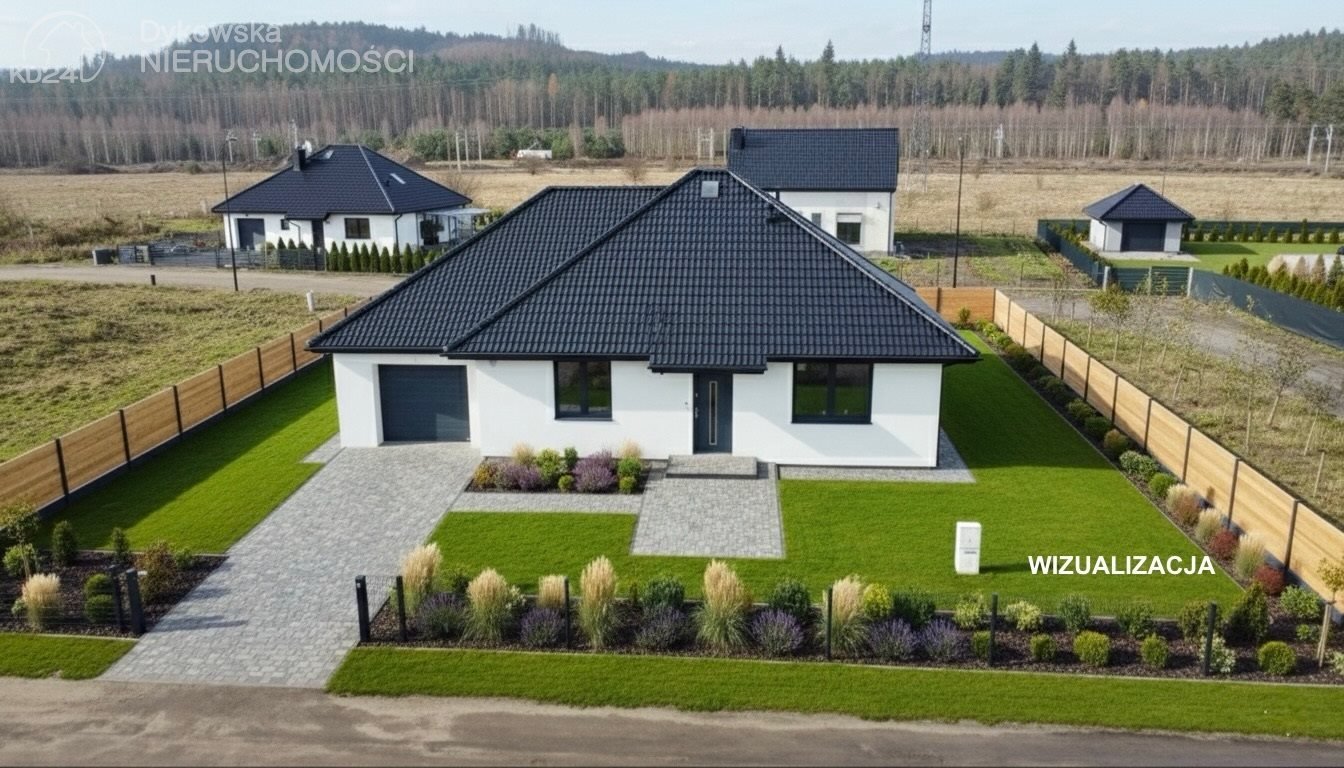 Nowoczesny dom z garażem, 125 m², ogród, Lębork Lębork, Spółdzielcza  168m2 Foto 1