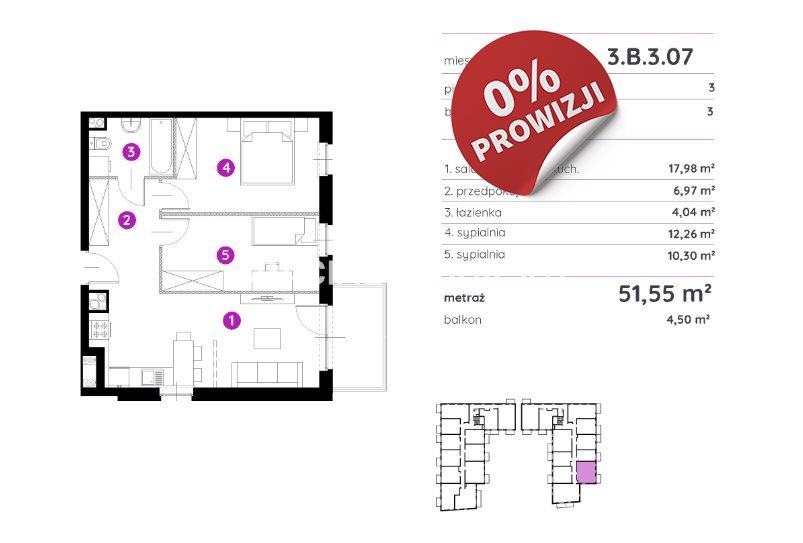 Mieszkanie trzypokojowe na sprzedaż Kraków, Podgórze, Stare Podgórze, Rydlówka  52m2 Foto 3
