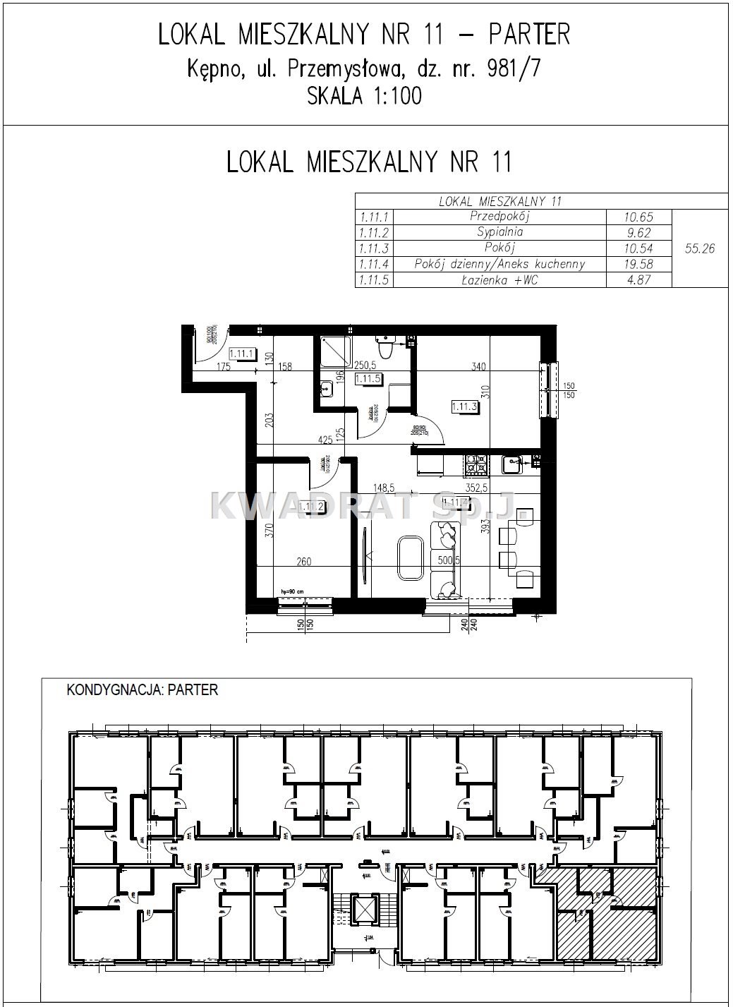 Mieszkanie trzypokojowe na sprzedaż Kępno  55m2 Foto 3