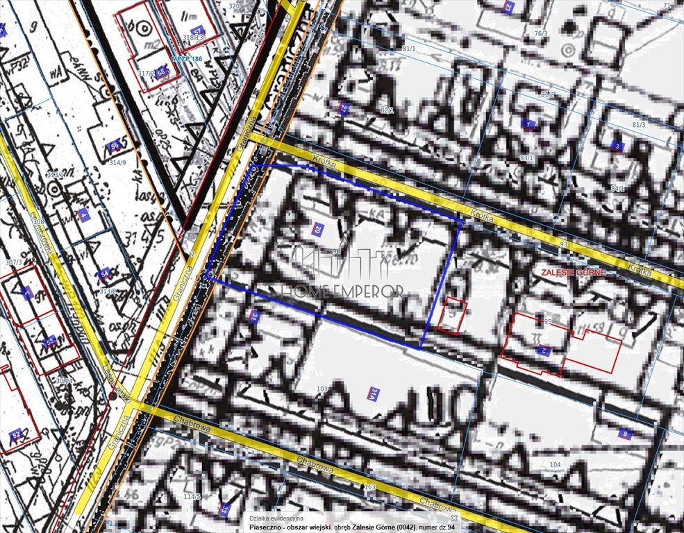 Działka budowlana na sprzedaż Zalesie Górne, Graniczna  1 157m2 Foto 1