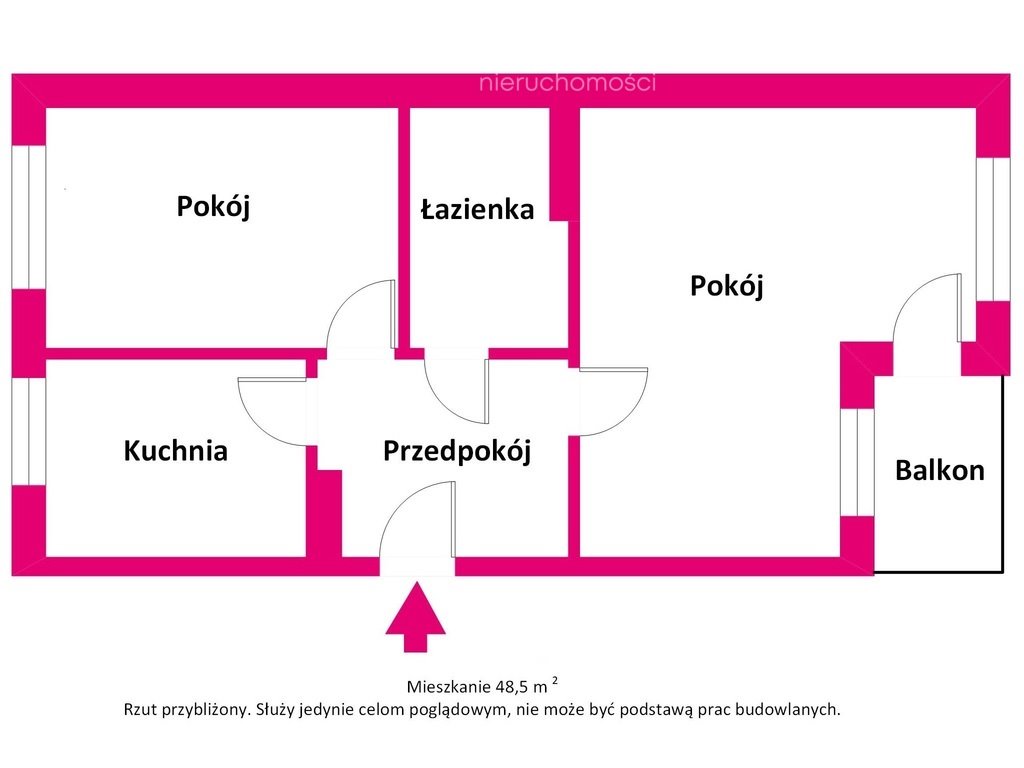 Mieszkanie dwupokojowe na sprzedaż Lublin, Fantastyczna  49m2 Foto 5