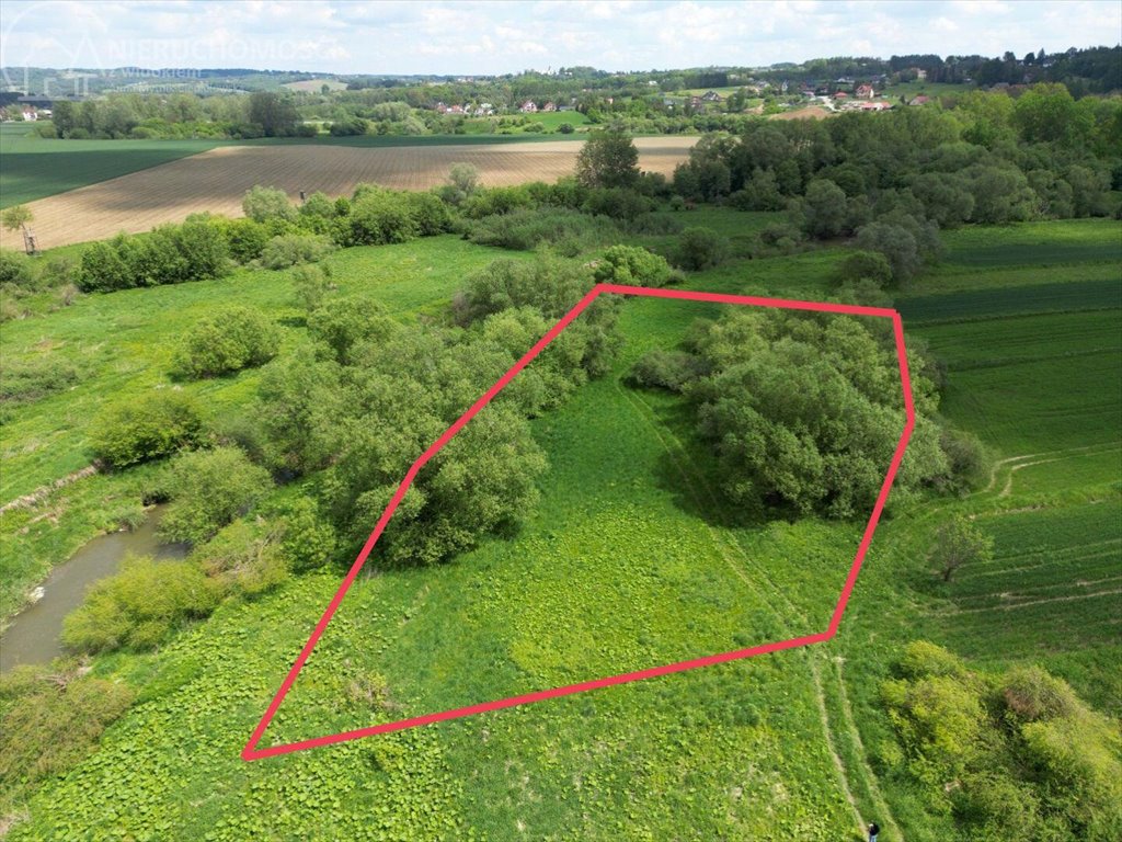 Urokliwa działka 29 arów nad rzeką Biała w Lubaszowej Lubaszowa  2 900m2 Foto 1