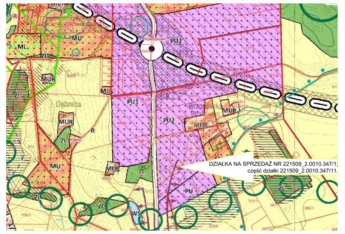 Działka przemysłowo-handlowa na sprzedaż Kielno, Partyzantów Koleczkowskich  9 617m2 Foto 2