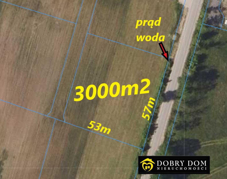 Działka 3000 m² pod zabudowę, asfalt, media, blisko Białegostoku Letniki  3 000m2 Foto 1