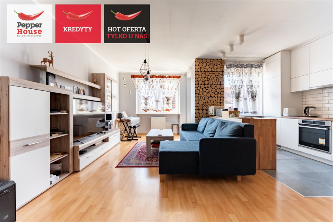 Dwupoziomowe 60,7 m² w Gdyni z balkonem i piwnicą Gdynia, Wielki Kack, Waleriana Szefki  61m2 Foto 1