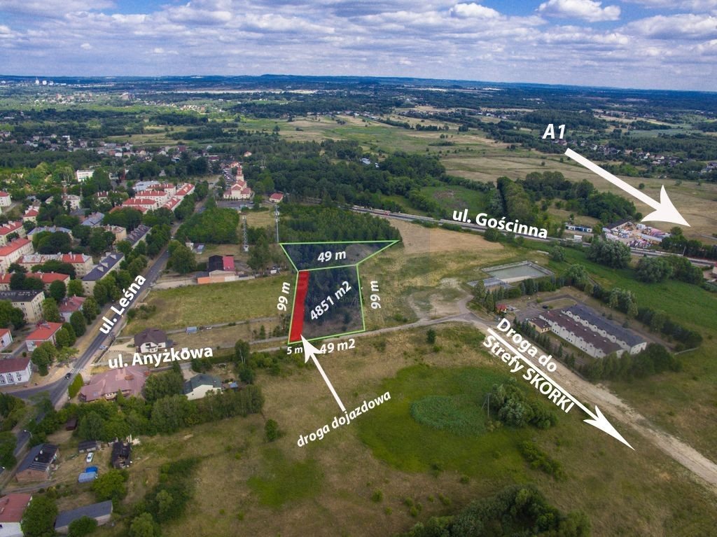 Działka przemysłowo-handlowa na sprzedaż Częstochowa, Dźbów, Anyżkowa  4 851m2 Foto 3
