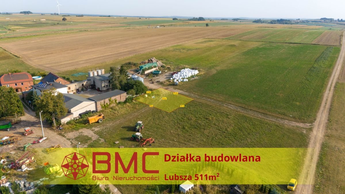 Działka budowlana na sprzedaż Lubsza, Młynek  511m2 Foto 1