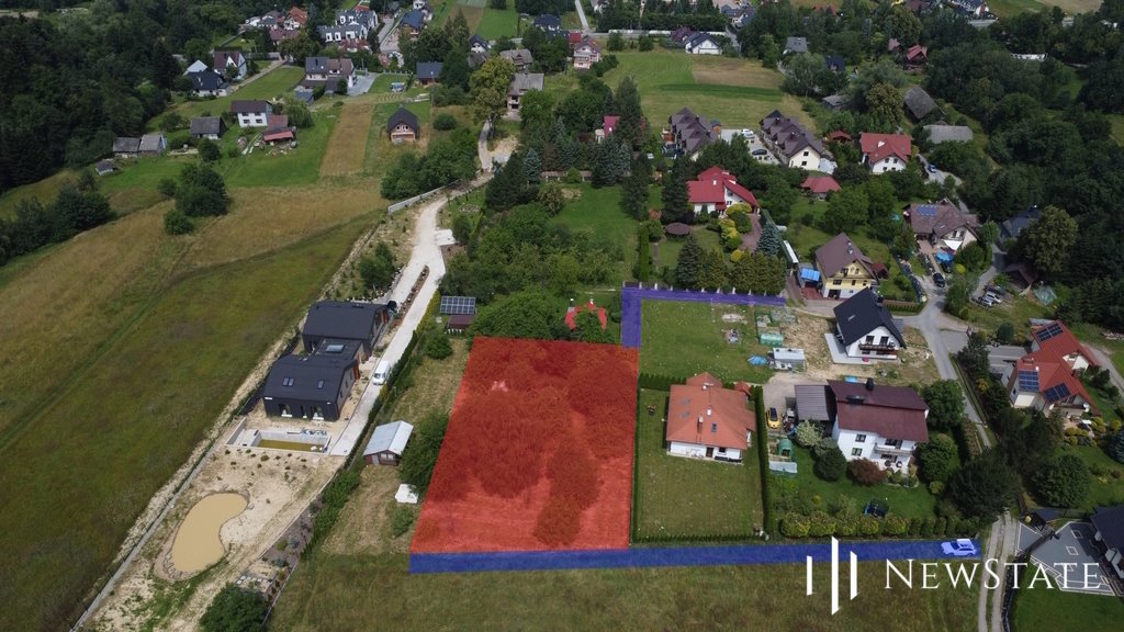 Działka budowlana na sprzedaż Osieczany  1 402m2 Foto 1