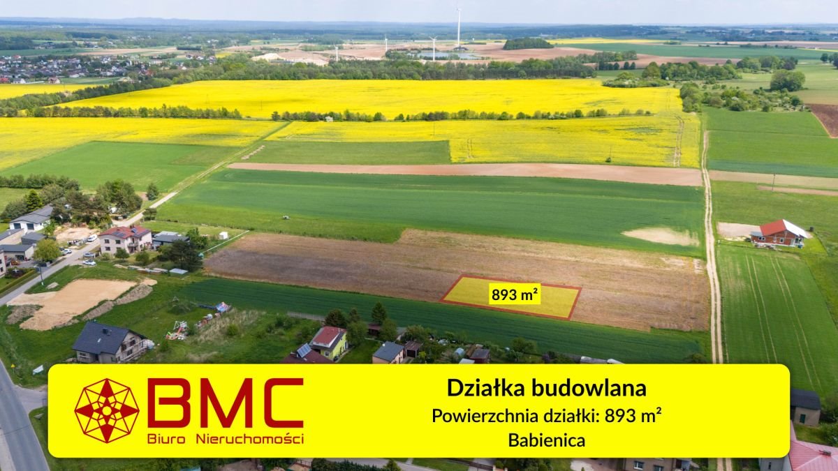 Działka 893 m² pod dom w Babienicy – spokojna okolica Babienica, Wolności  893m2 Foto 1