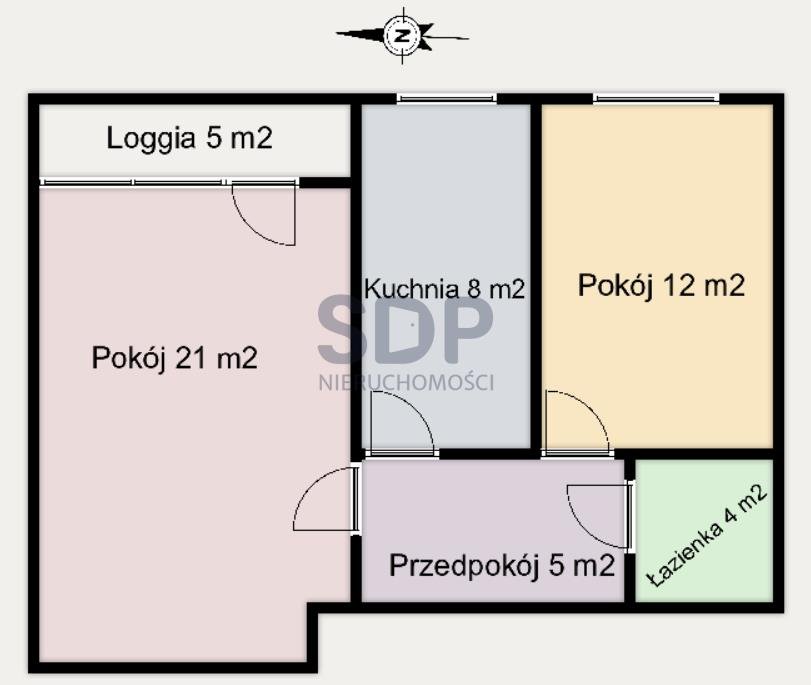 Mieszkanie dwupokojowe na sprzedaż Wrocław, Psie Pole, Psie Pole, Gorlicka  49m2 Foto 2
