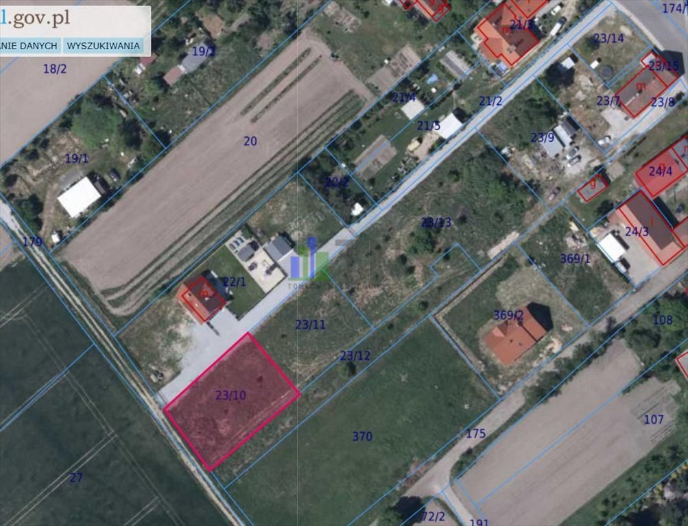 Działka budowlana w Ścinawie z mediami i planem zagospodarowania Ścinawa  992m2 Foto 1