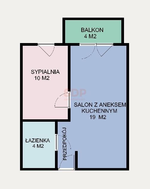 Mieszkanie dwupokojowe na sprzedaż Wrocław, Krzyki, Partynice, Karkonoska  36m2 Foto 1