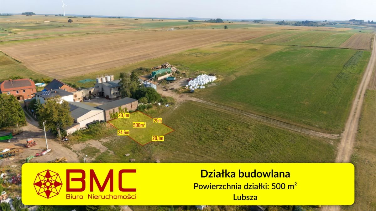 Działka budowlana na sprzedaż Lubsza, Młynek  500m2 Foto 1