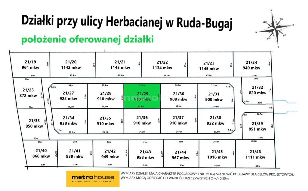 Działka inna na sprzedaż Ruda-Bugaj, Herbaciana  910m2 Foto 6