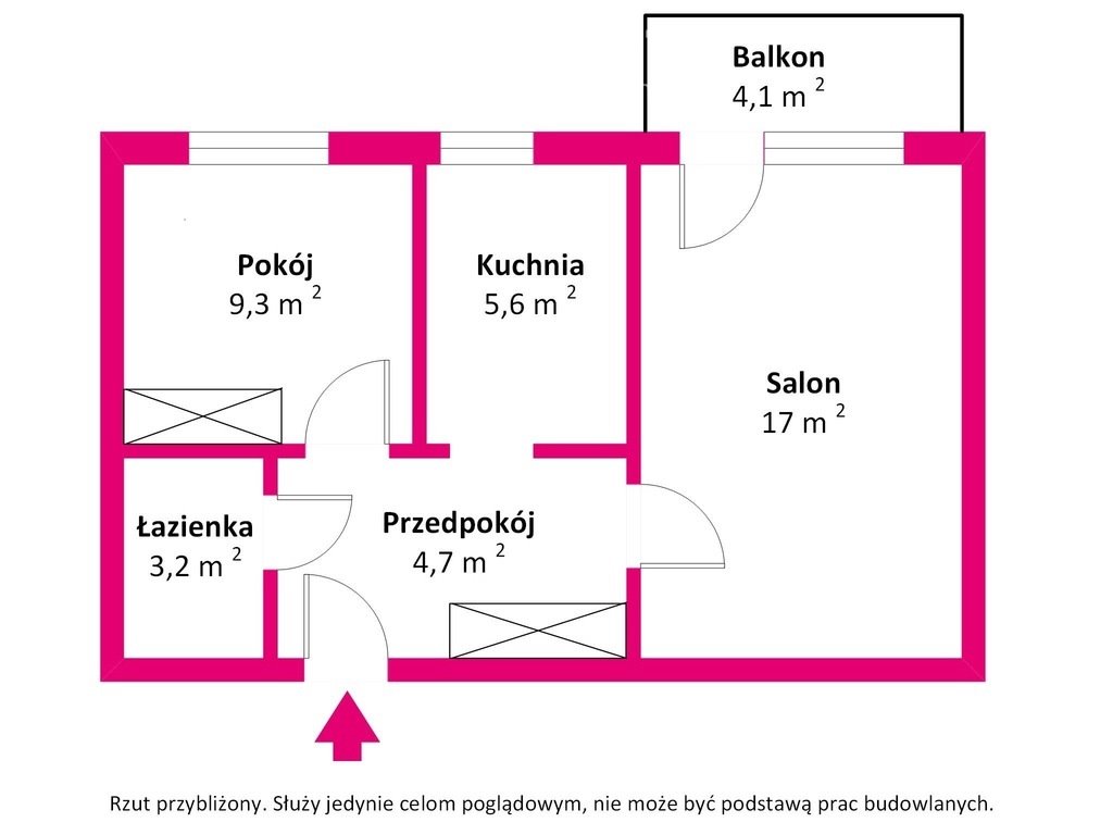 Mieszkanie dwupokojowe na wynajem Oświęcim, 3 Maja  39m2 Foto 19