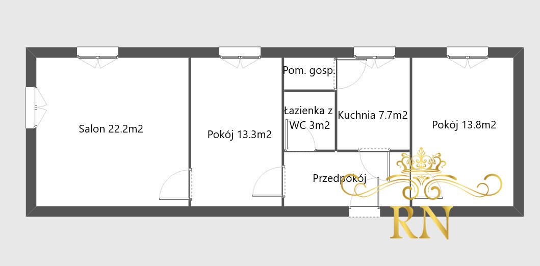 Mieszkanie trzypokojowe na sprzedaż Lublin, Śródmieście, Gabriela Narutowicza  69m2 Foto 8